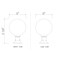 Z-Lite Laurent Outdoor Pier Mounted Fixture, 1-Light, 12 In.W x 17.75 In.H, Black/Clear Seedy 599PHB-553PM-BK - alternate 7